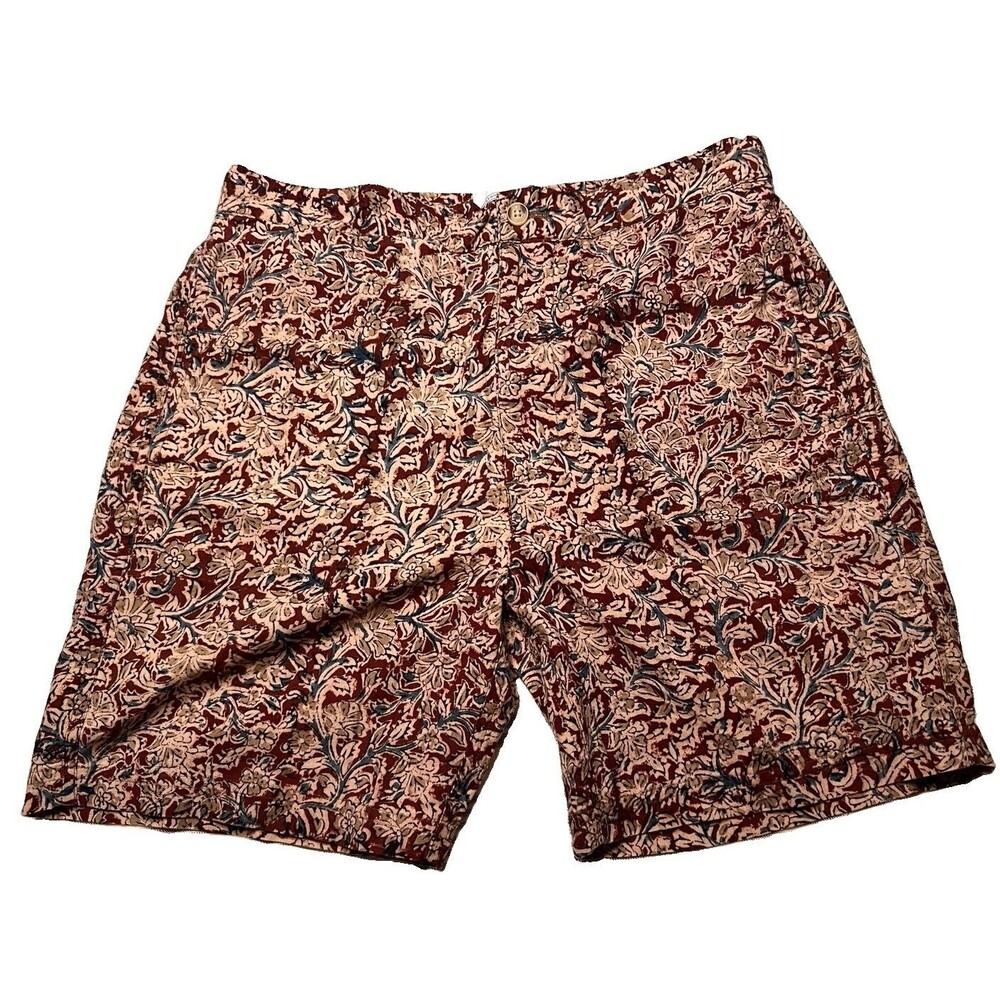 J. Press Men's small Swim Trunks 100% Cotton Mesh Lined Drawstring Shorts NWT
